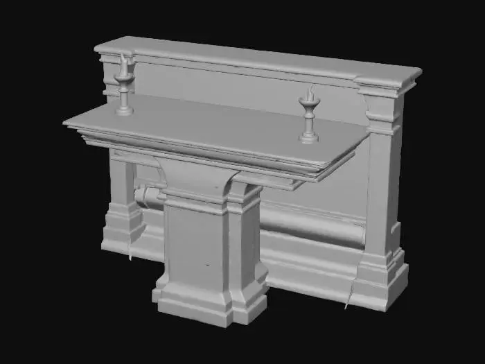 3D model for Altar with Candles