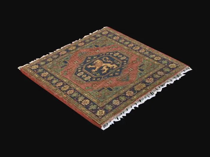 3D model for Lion's Emblem Rug