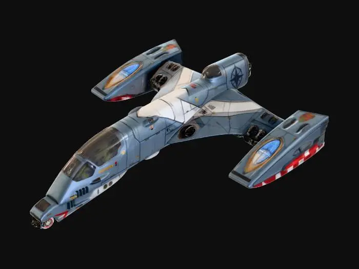 3D model for Wing Commander space fighter