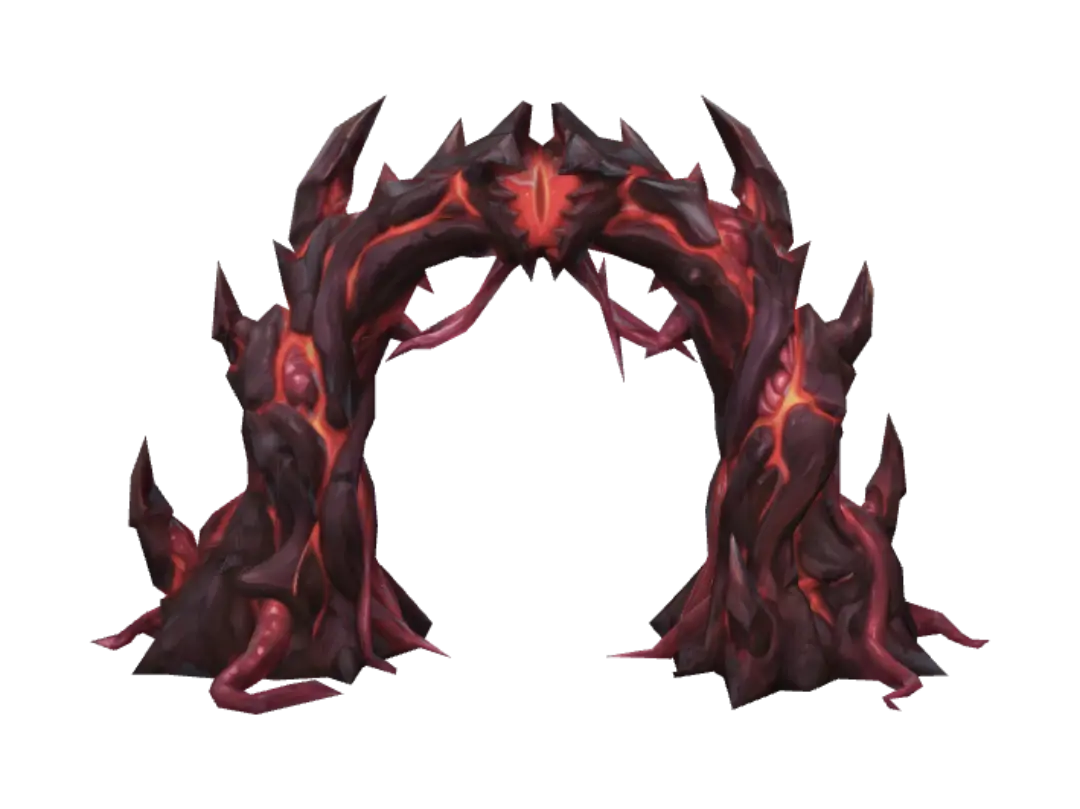 โมเดล 3D ของ Crimson Heart Citadel - Demonic สร้างโดย AI