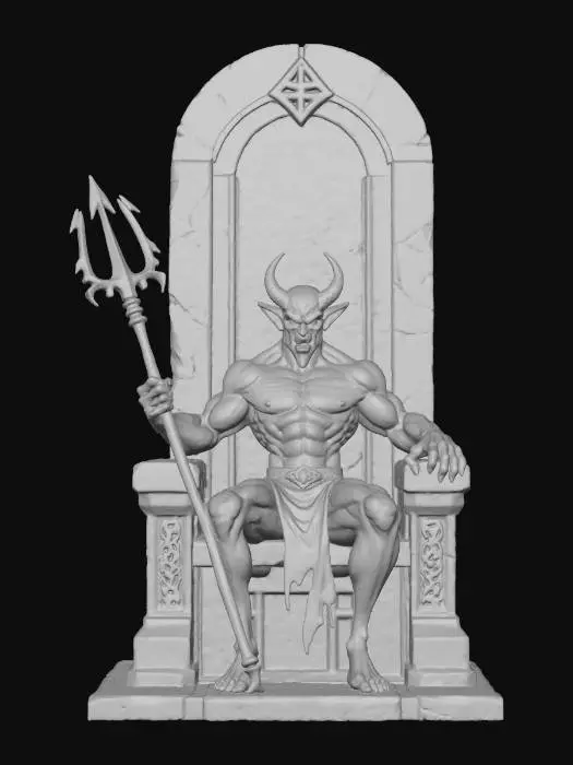 3D model for #villain#, Throne