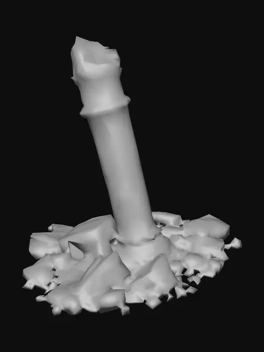 3D model for Fallen Pillar