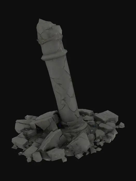 3D model for Fallen Pillar