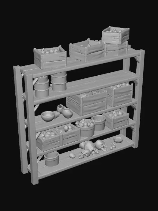 3D model for Storeroom Shelving