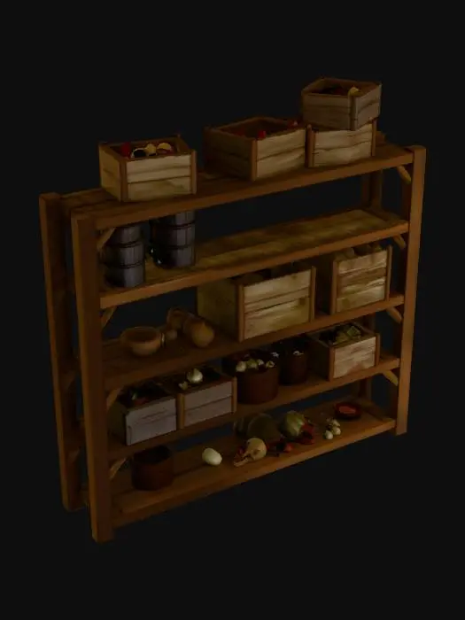 3D model for Storeroom Shelving