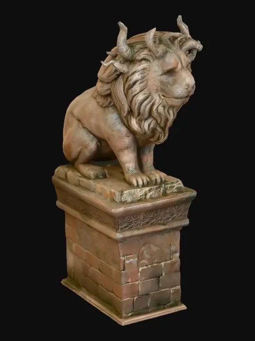 3D model for Stone Guardian Lion