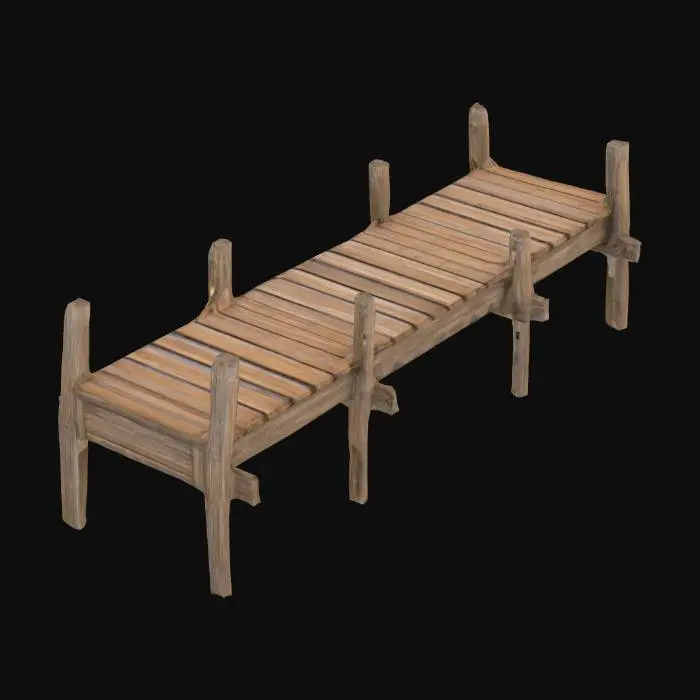 3D model for Wooden Pier