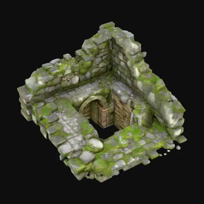 3D model for Ruined Catacomb Entrance