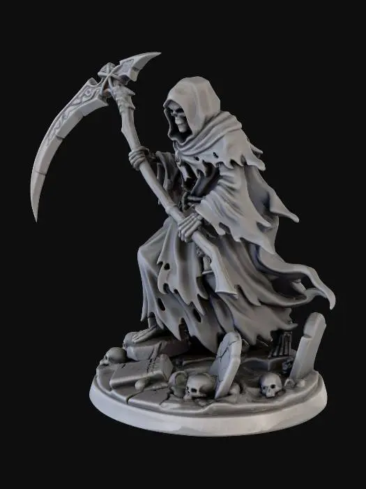 3D model for Grim Reaper Statue