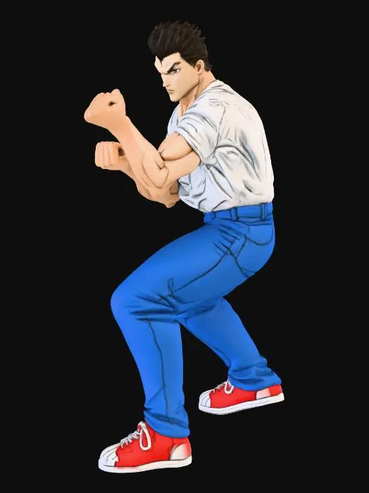 3D model for Martial Arts Stance