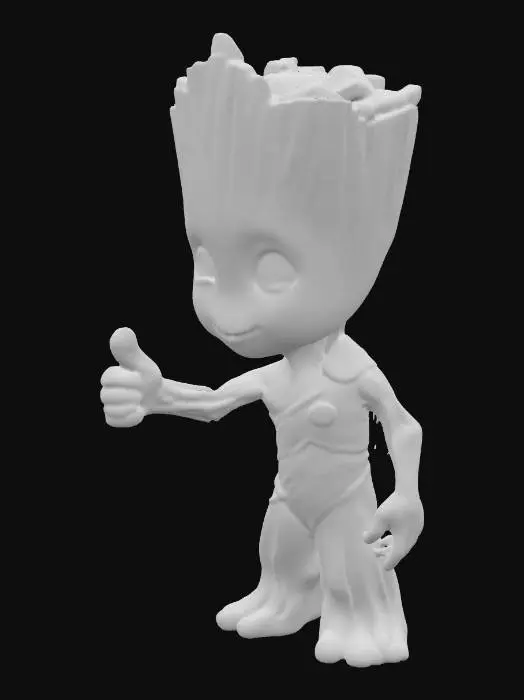 3D model for baby groot
giving the fuck  finger

