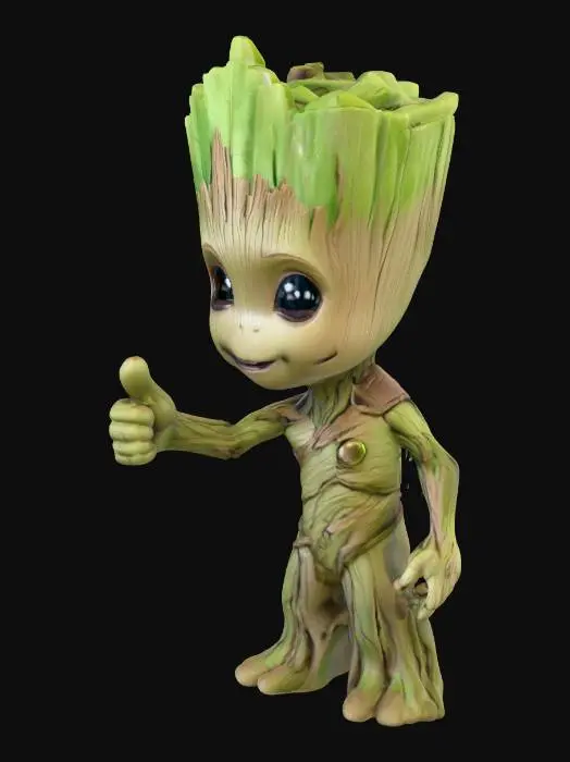 3D model for baby groot
giving the fuck  finger

