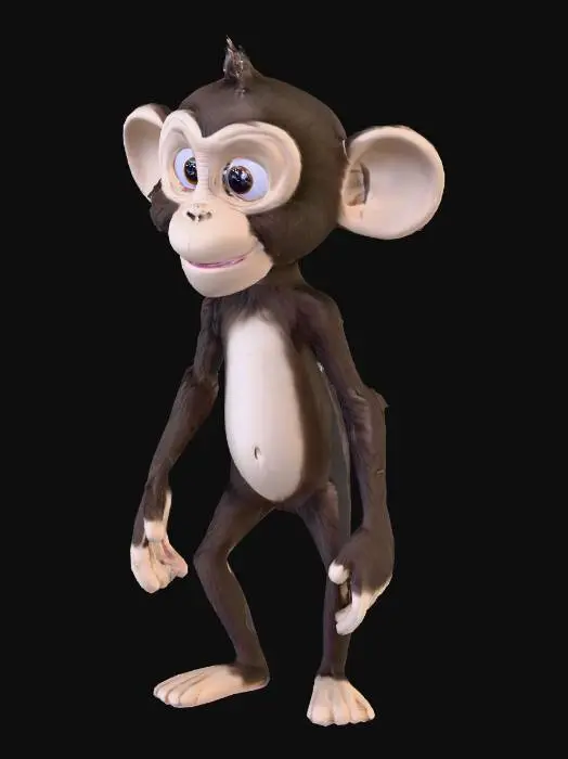3D model for articulating monkey

