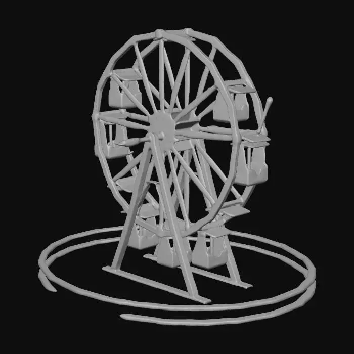 3D model for Nighttime Ferris Wheel Ride