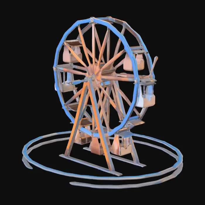 3D model for Nighttime Ferris Wheel Ride