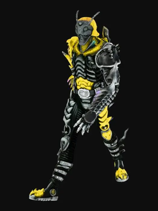 3D model for Armored Insect Warrior