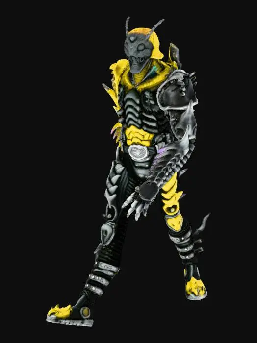 3D model for Armored Insect Warrior