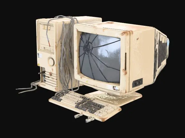 3D model for Broken Computer Game assets