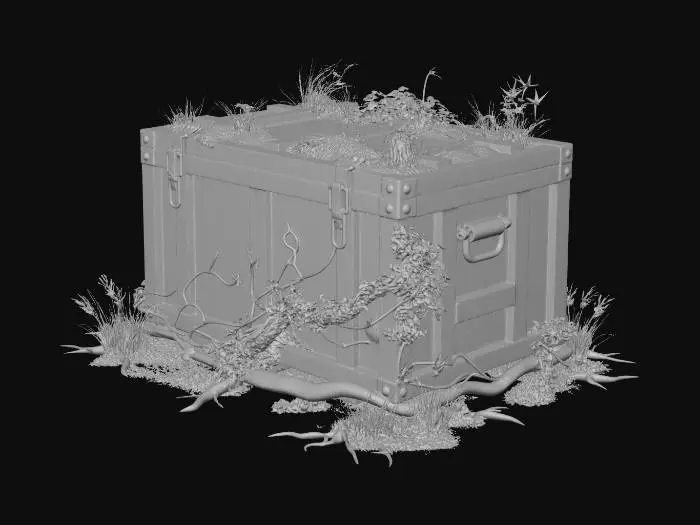 3D model for Rusted Crate Garden