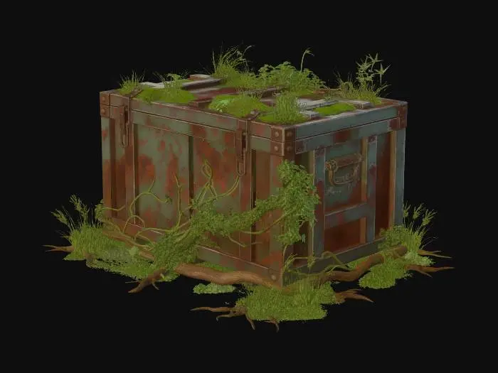 3D model for Rusted Crate Garden