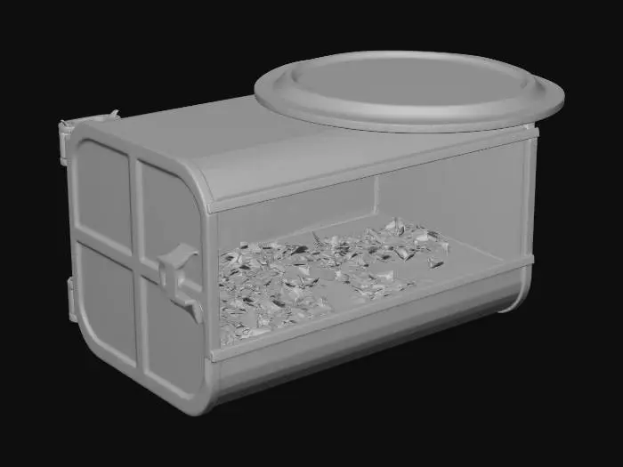 3D model for trash rusty