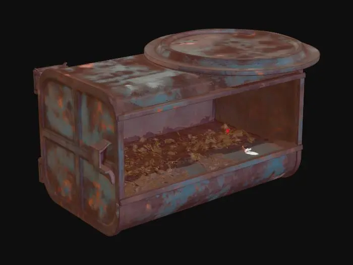 3D model for trash rusty