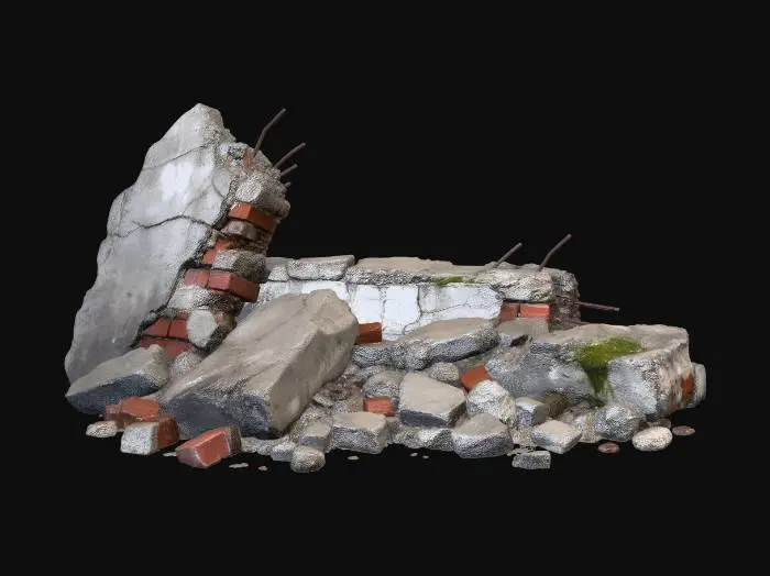 3D model for Post-Apocalyptic Urban Ruins