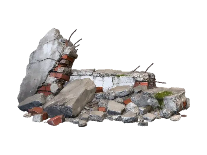 Post-Apocalyptic Urban Ruins - Apocalypse 3D model, vytvořený pomocí AI