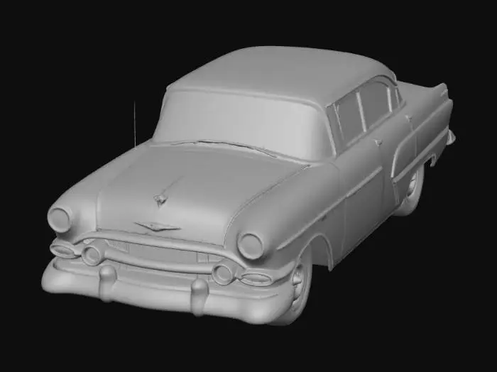 3D model for Rusty Sedan - Post Apocalyptic