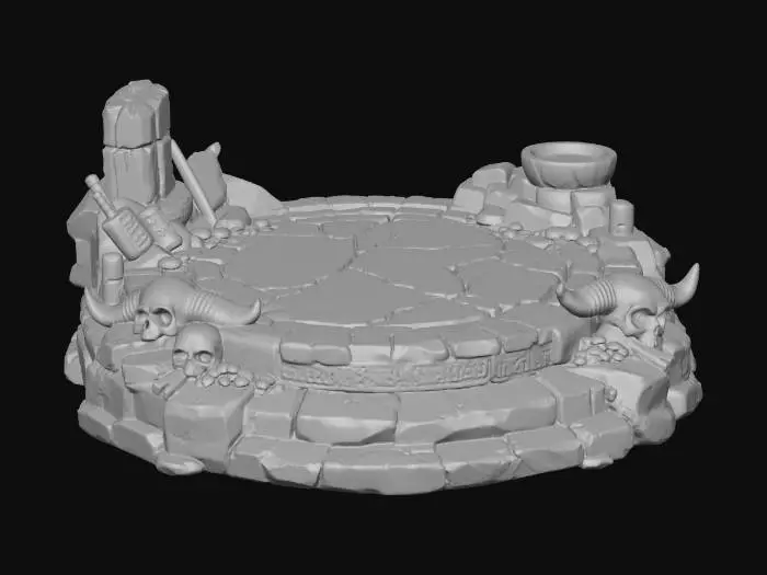 3D model for Barbarian diorama base