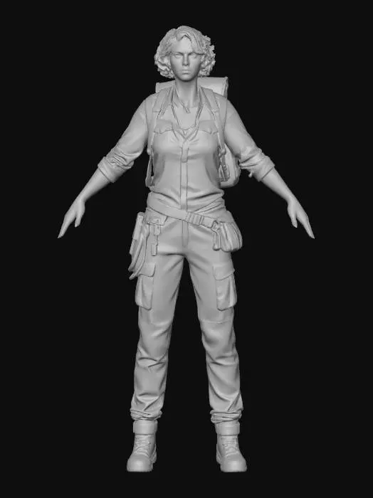 3D model for Liza - Astronaut woman - Surviver