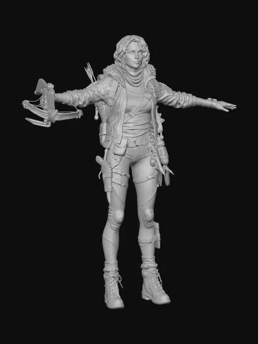 3D model for Wasteland Warrior