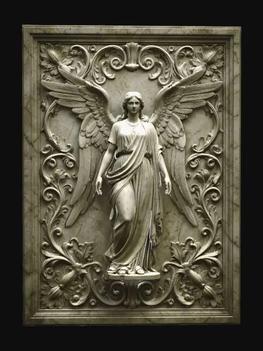 3D model for Winged Angel Relief