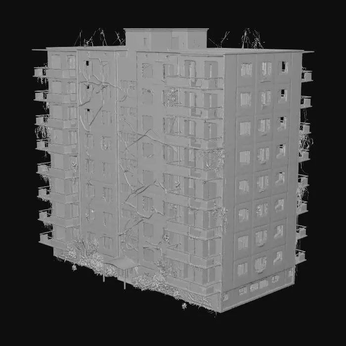 3D model for Block 17 – Abandoned Residential Complex