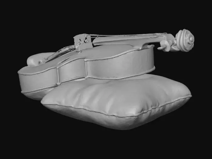 3D model for old but preserved viola, an antique relic, sounds amazing
