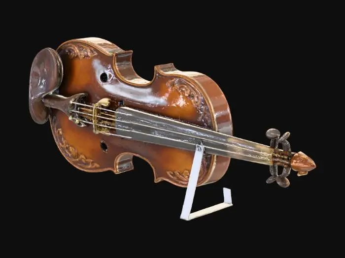 3D model for old but preserved viola, an antique relic, sounds amazing