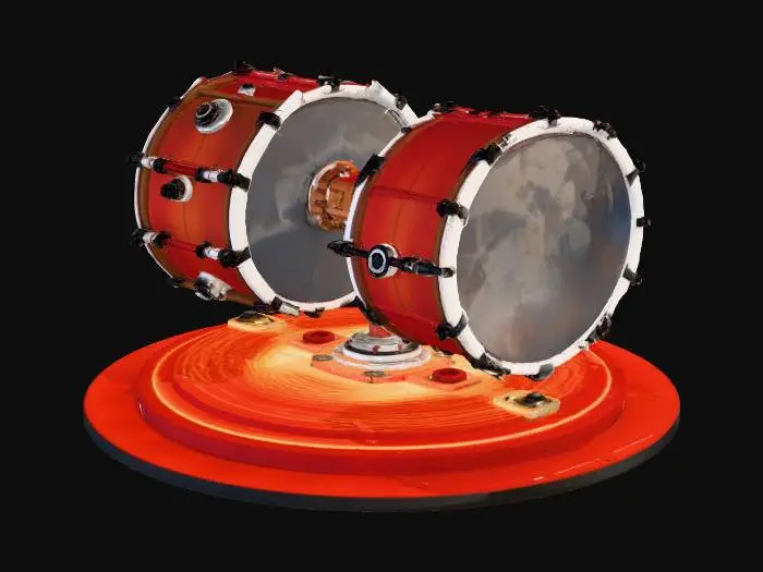 3D model for a concert hall tynphany drums, sounds amazing