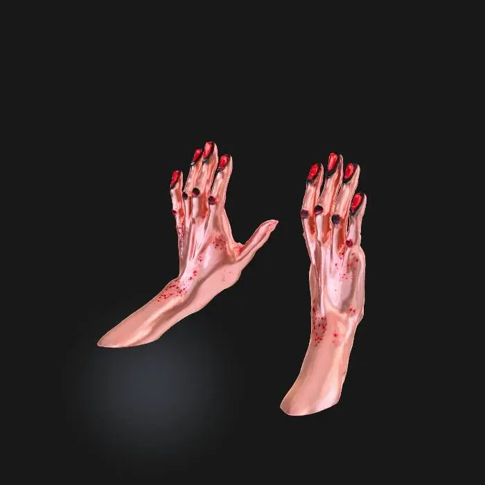 3D model for Open Hands Raised