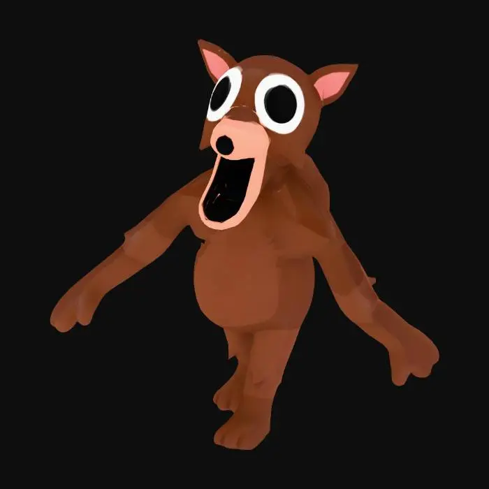 3D model for Cartoon Bear Character