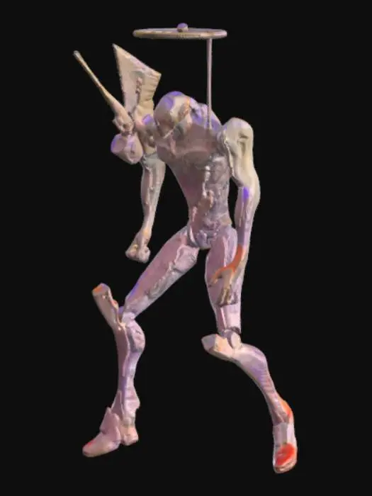 3D model for Evangelion Unit-02 Haloed, third impact, red
