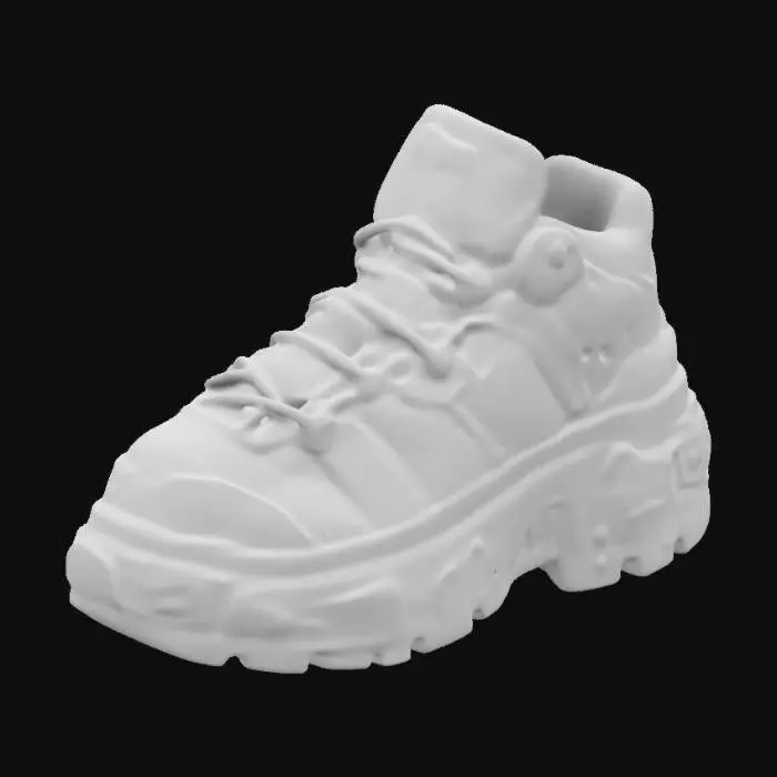 3D model for Futuristic Platform Boot