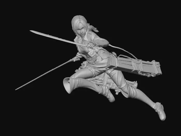 3D model for Warrior in Flames