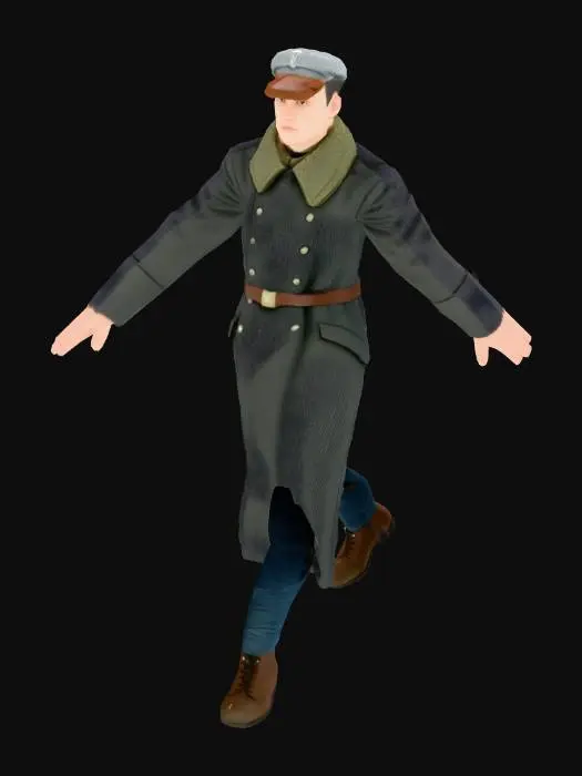 3D model for military coat 2