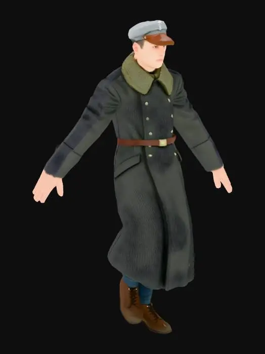 3D model for military coat 2