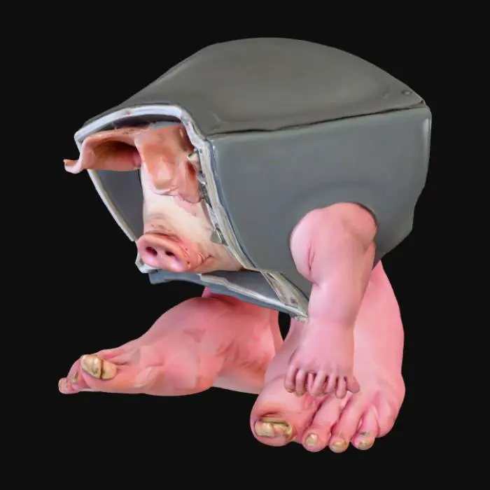 3D model for Porcino television