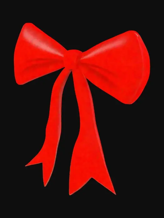 3D model for Red Ribbon Bow