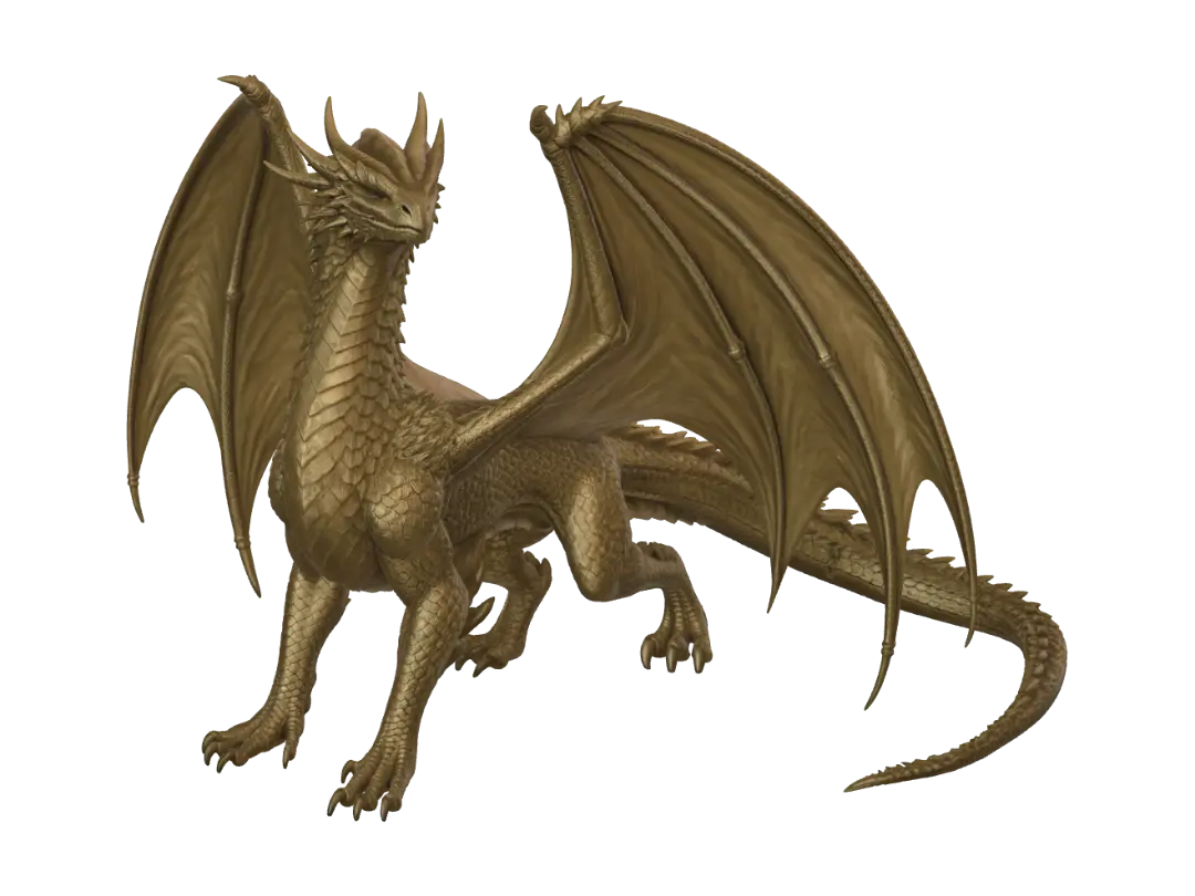 Sirax Dragon - Dragonwings 3D model, vytvořený pomocí AI