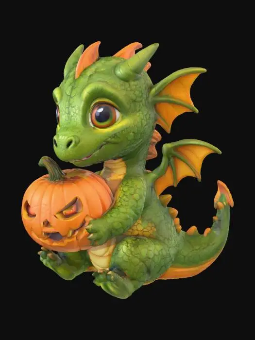 3D model for Pumpkin Dragonling