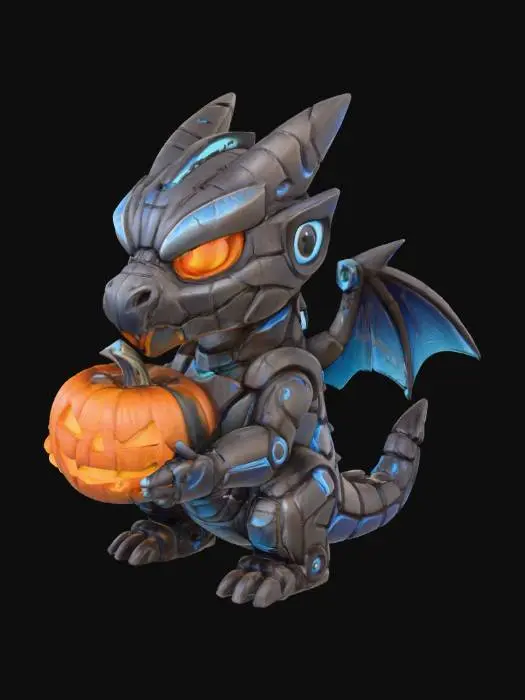 3D model for Cyber Dragon Halloween
