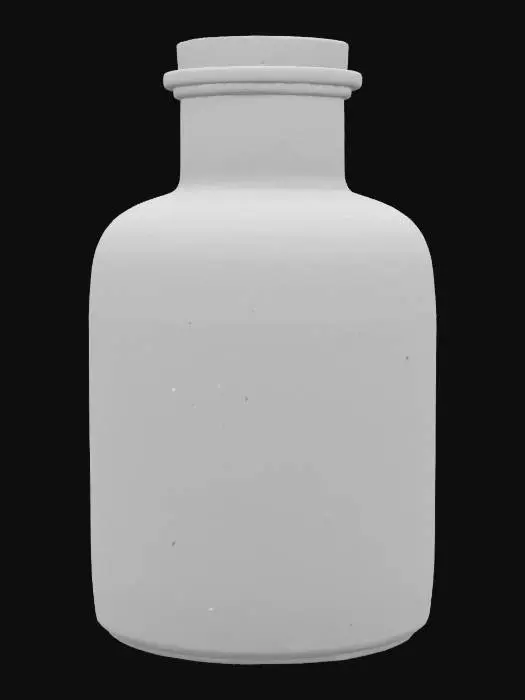 3D model for A miniature diorama contained within a clear glass bottle, meticulously depicting a wrecked pirate ship. The decaying wooden hull, dark and barnacle-encrusted, lies fractured upon a vibrant coral reef, showcasing intricate, porous textures in shades of red, orange, and purple. Translucent blue-green resin mimics the surrounding ocean water, with a smooth, shimmering surface that fills the bottle's classic, curved shape, encasing the entire detailed scene., #ocean#